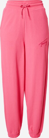 Tommy Jeans Trousers in Pink: front