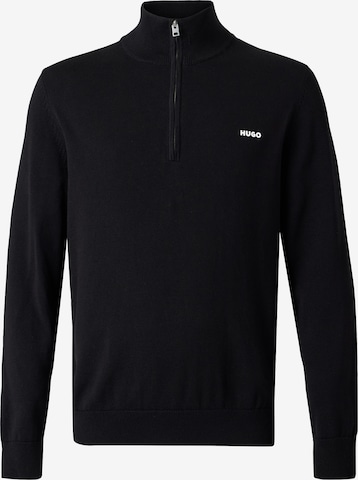 HUGO - Jersey 'San Quintus' en negro: frente
