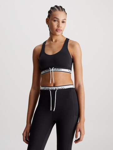 Bustier Soutien-gorge de sport Calvin Klein Sport en noir