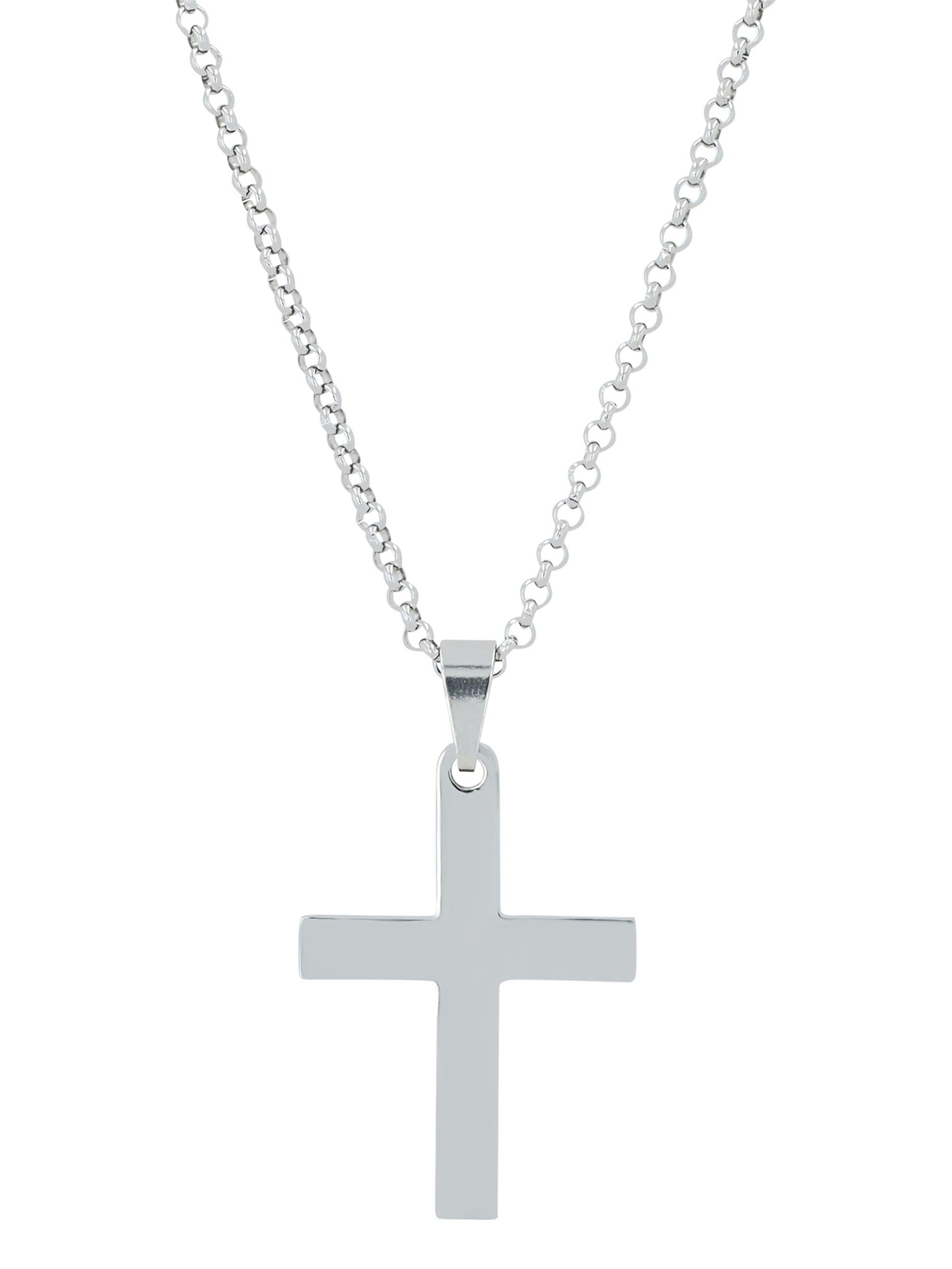 Akzent Pendant '"Proko" Silber 925 ohne Kette - Modern - Kreuz' in Silver