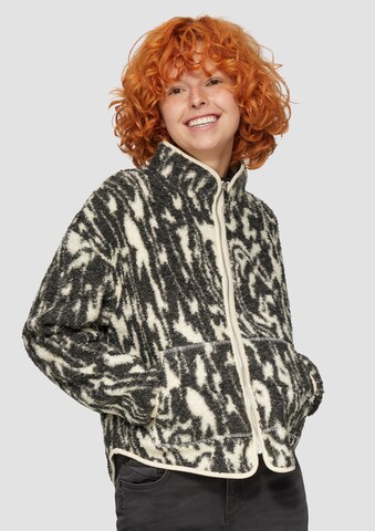 Sweat-shirt QS en gris : devant