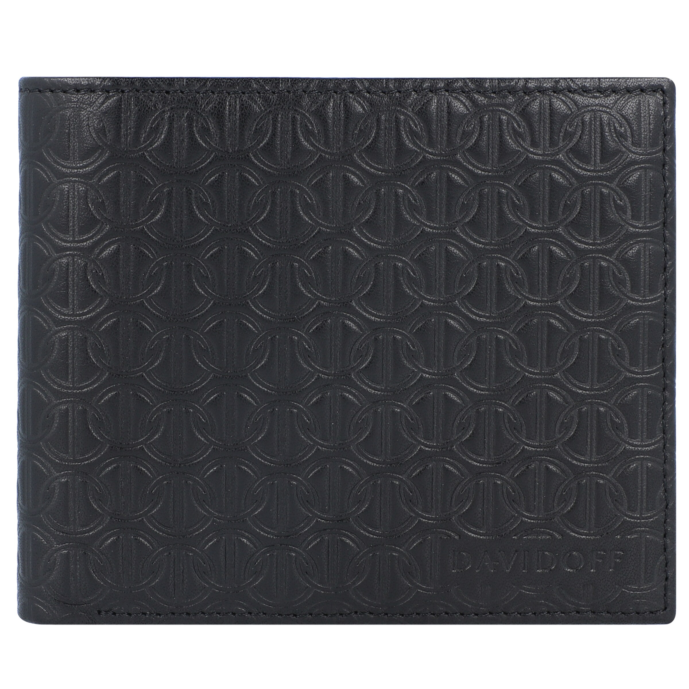 Portamonete di Davidoff in nero: frontale