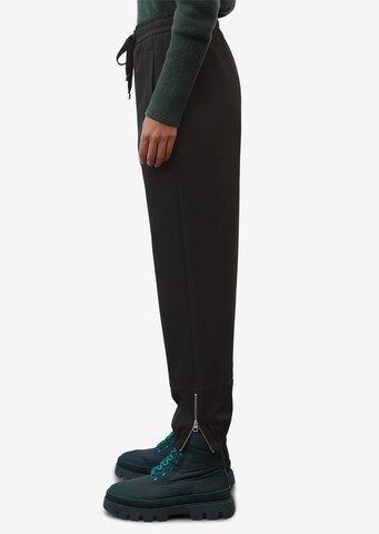 Marc O'Polo Tapered Trousers in Black