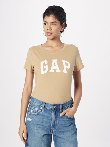 T-shirt 'FRANCHISE' GAP en beige : devant