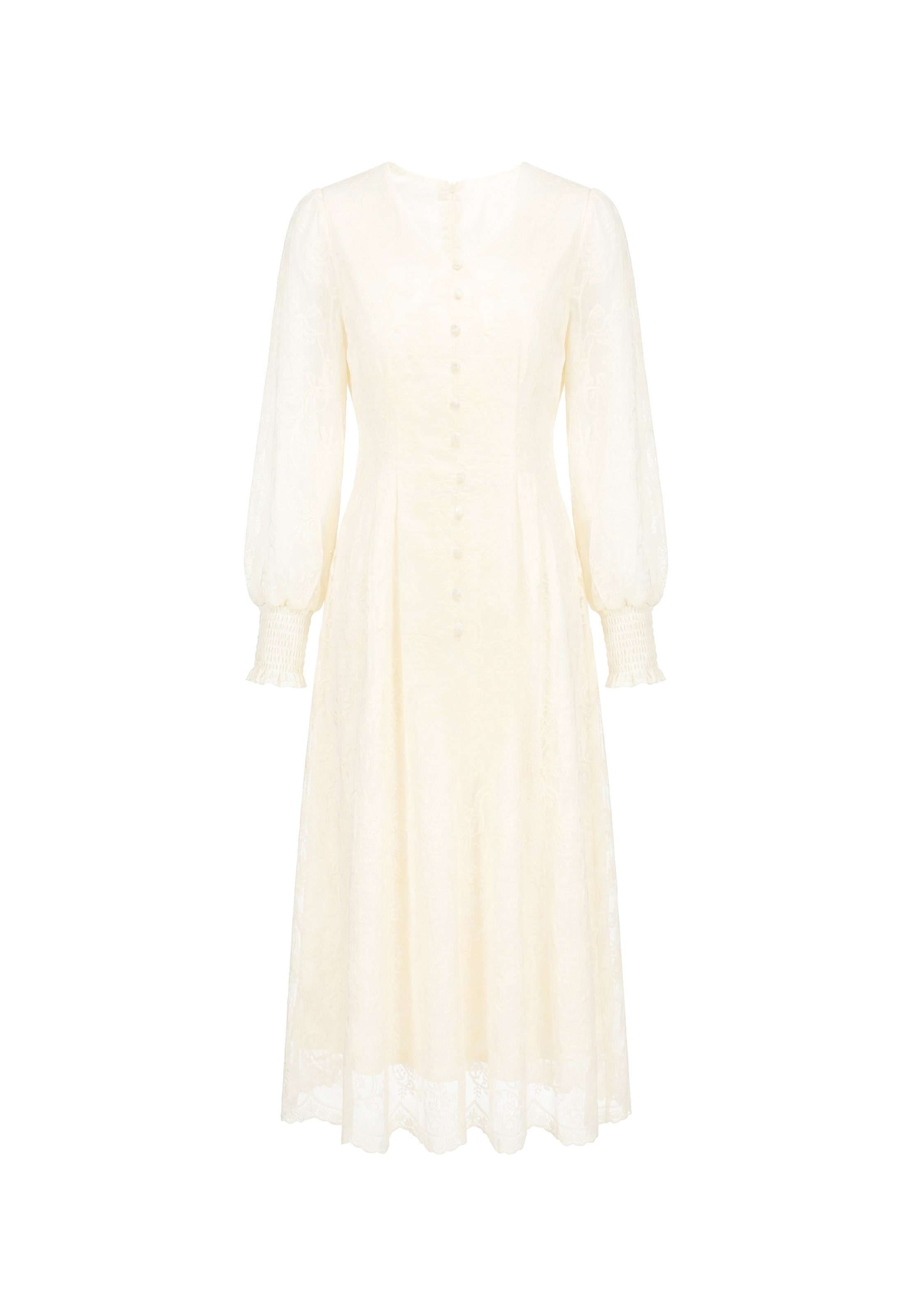 MAIRE - Vestido em bege: frente