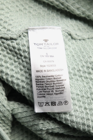 TOM TAILOR Baumwoll-Pullover S in Grün