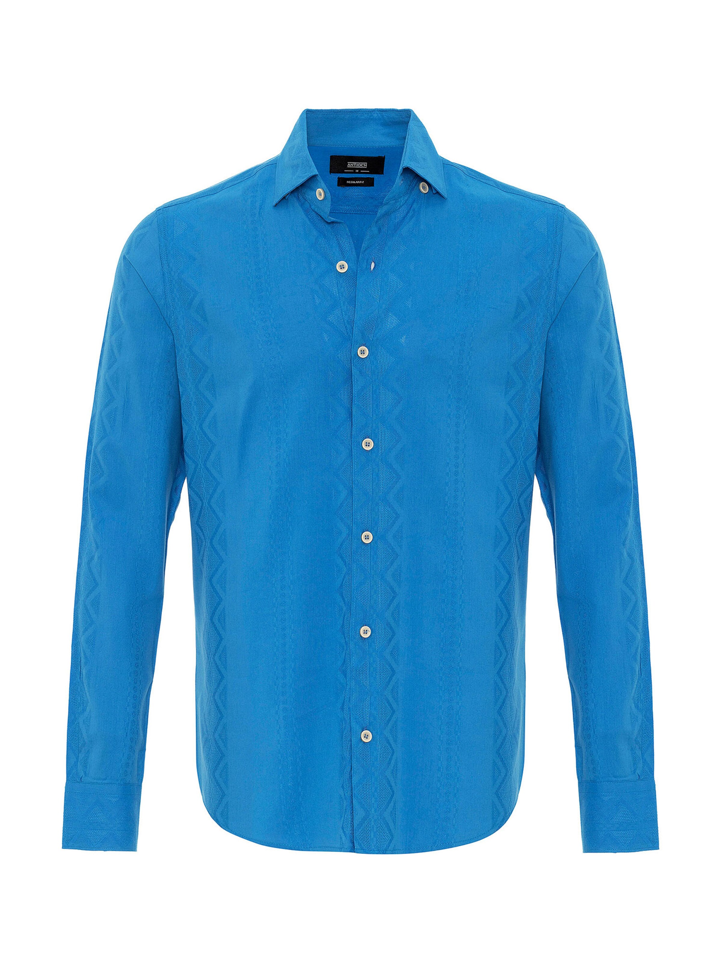 Antioch Regular fit Overhemd in Blauw: voorkant