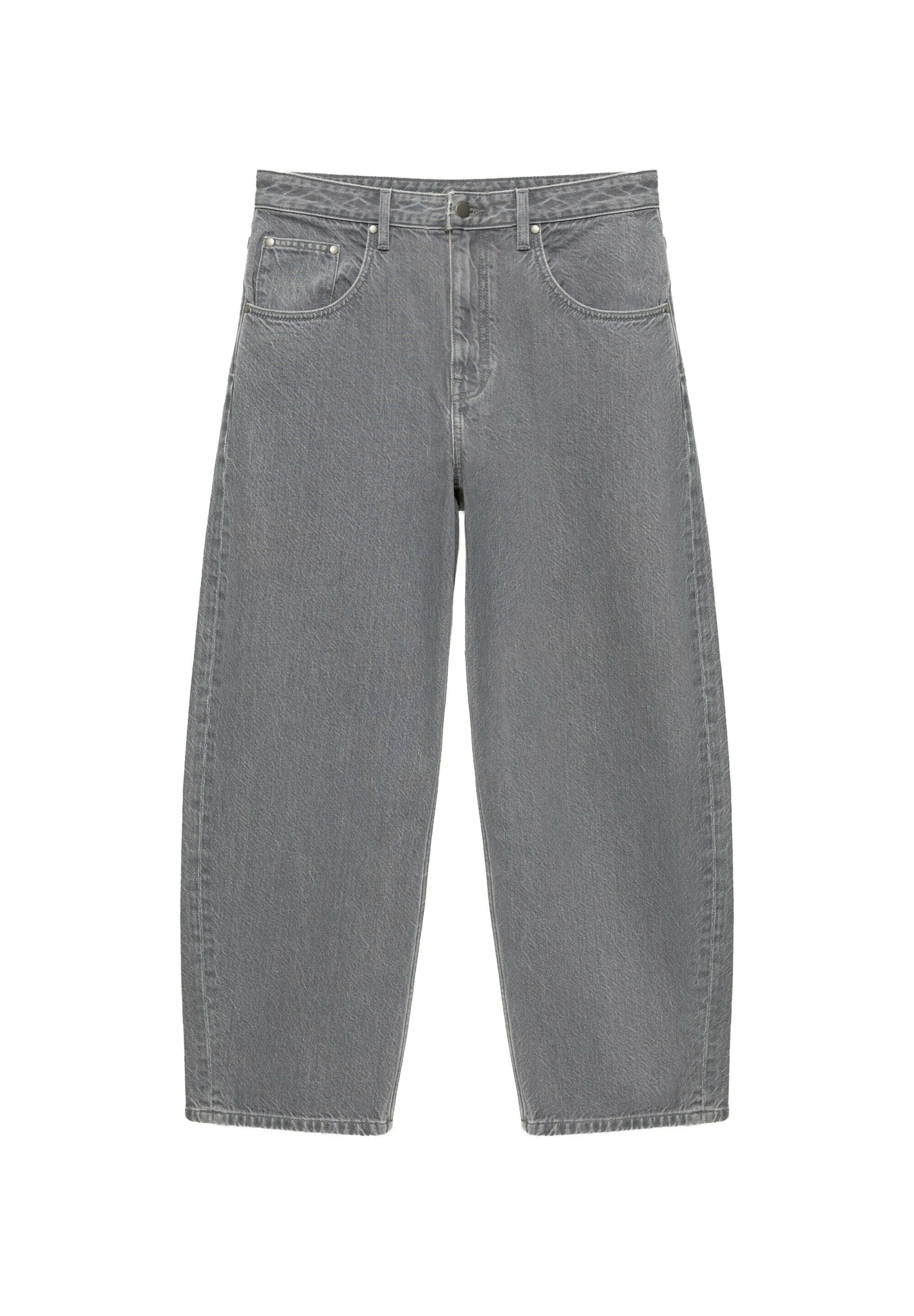Pull&Bear Barrel Jeans i grå: framsida