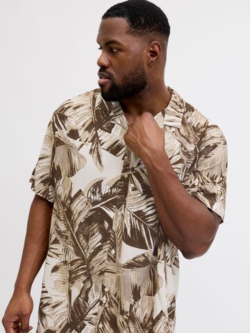 JACK & JONES Comfort fit Overhemd in Beige