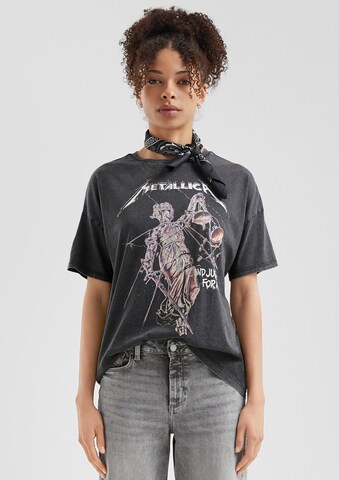 T-shirt 'Metallica' QS en rose : devant