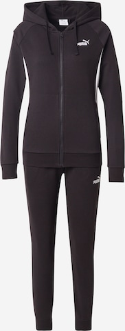 juoda PUMA Treniruočių kostiumas: priekis