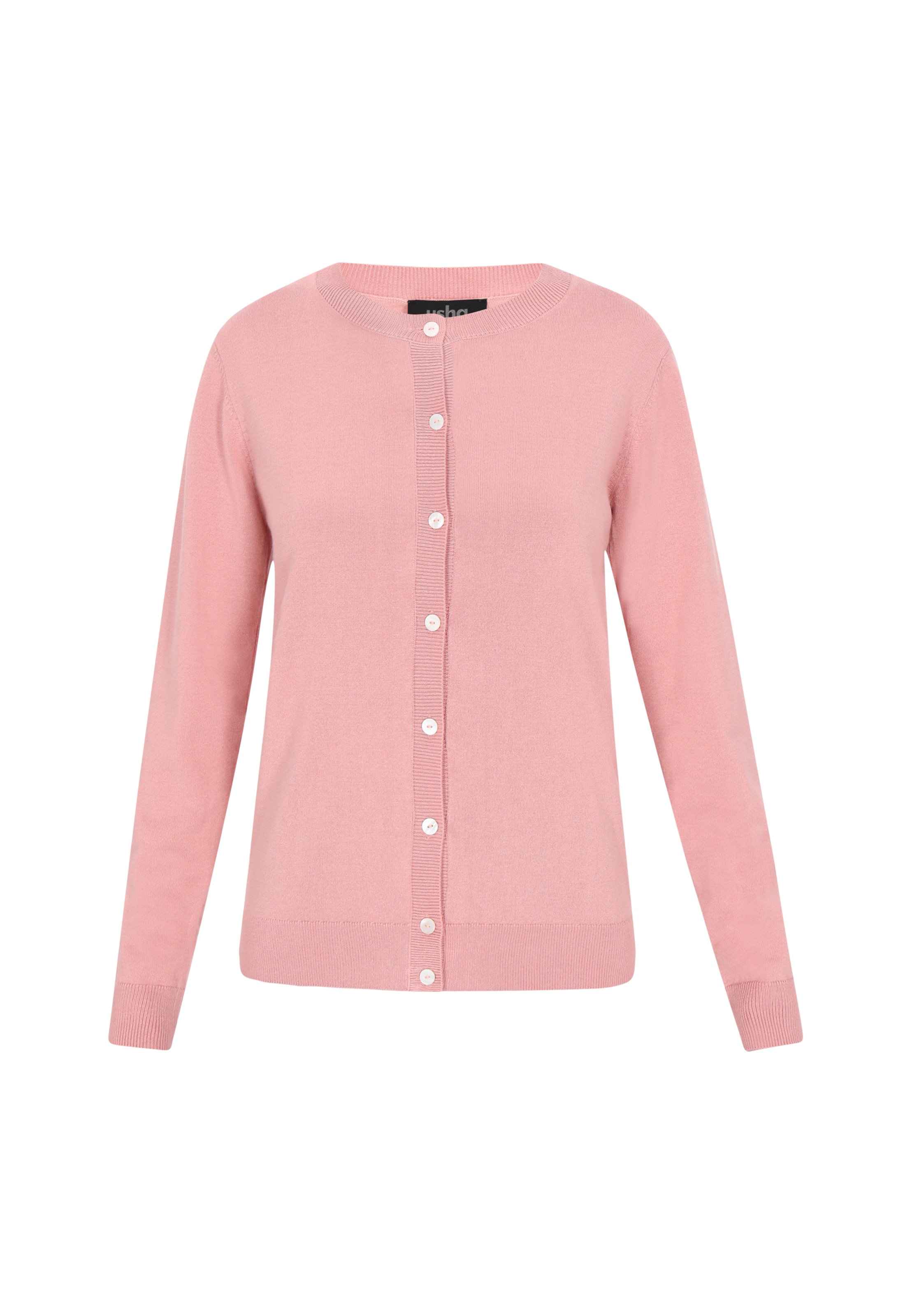 Cardigan usha BLACK LABEL en rose : devant