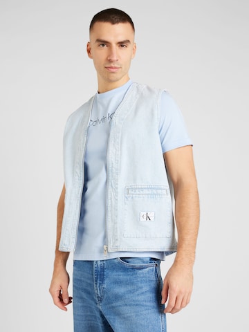 Calvin Klein Jeans Vesta – modrá: přední strana