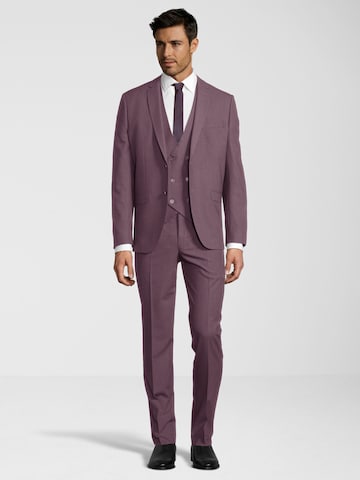 Coupe slim Costume Steffen Klein en rouge : devant