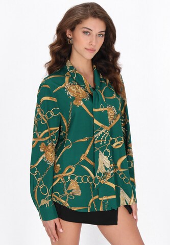 Chemisier faina en vert : devant