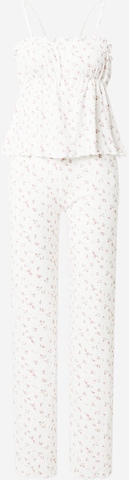 Nasty Gal Pyjama in Wit: voorkant