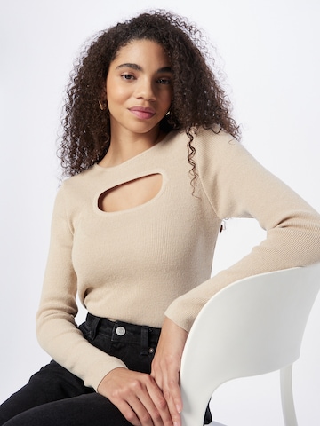 NU-IN Sweter w kolorze beżowy