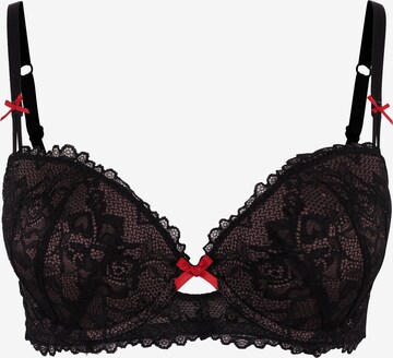 Push-up Soutien-gorge LASCANA en noir : devant