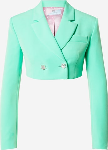 Chiara Ferragni - Blazer 'VESTITI' em verde: frente