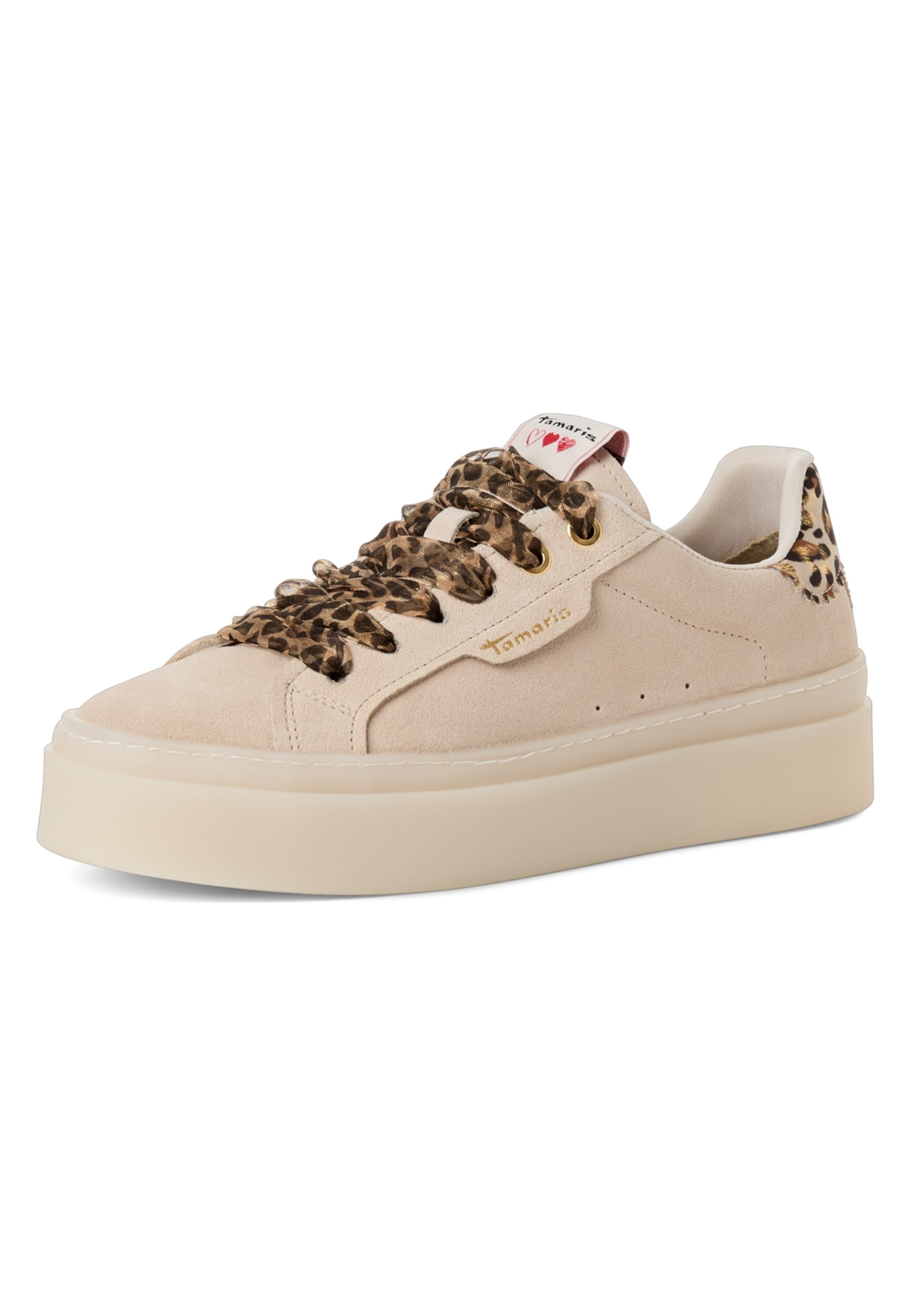 Tamaris - Zapatillas deportivas bajas en beige: frente