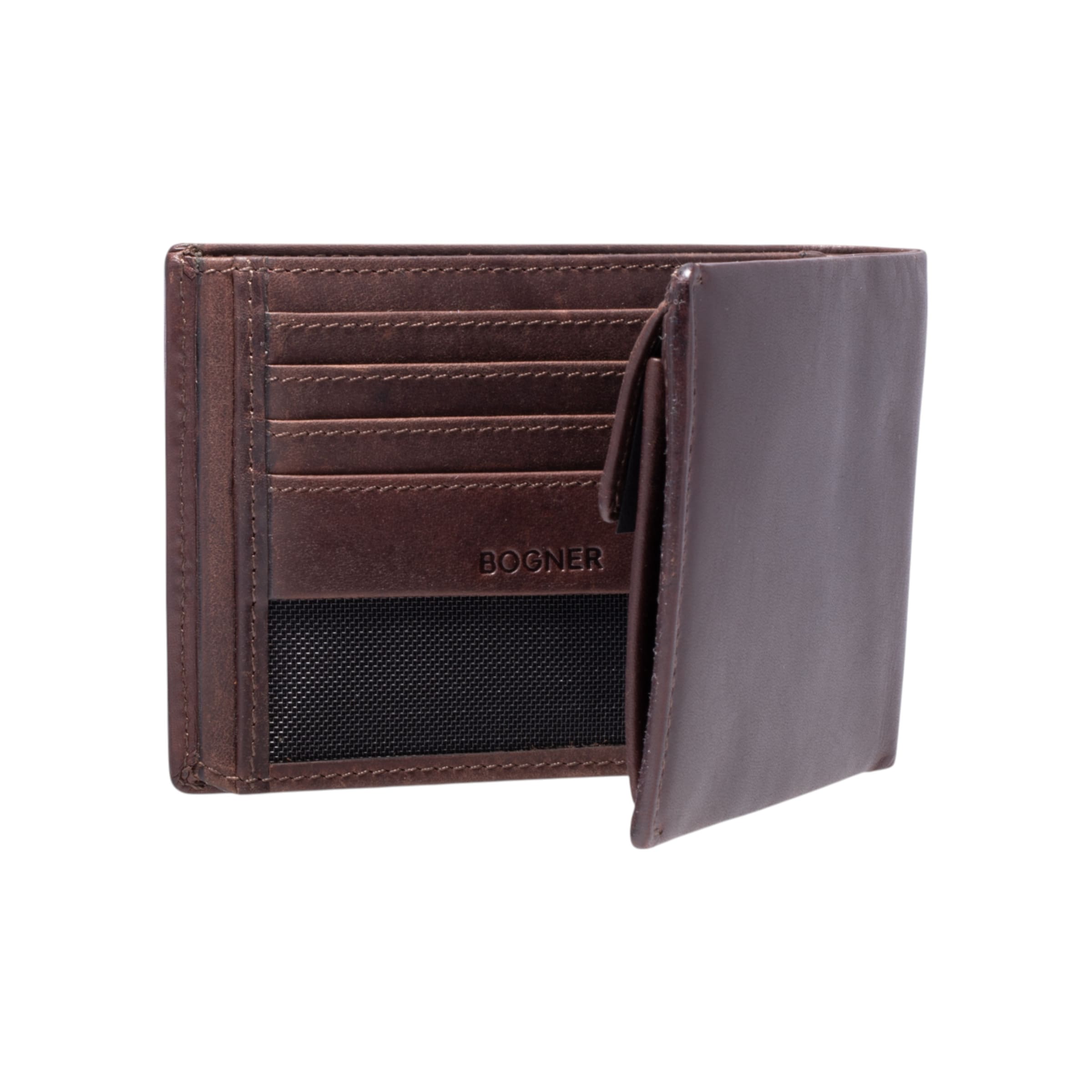 BOGNER Portemonnee 'Anchorage Ruben' in Bruin
