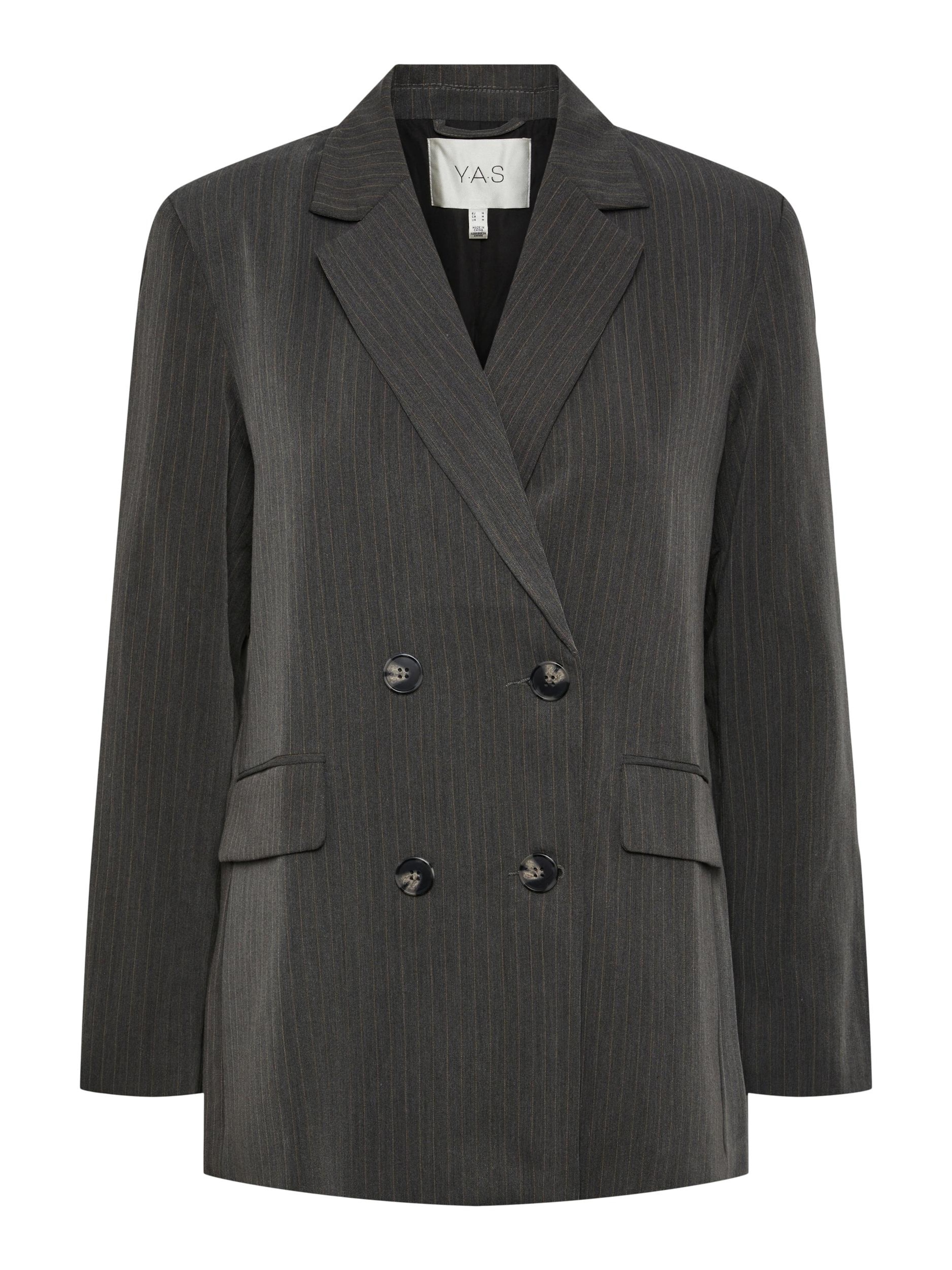 YAS Blazer 'PINLY' in Grau: Vorderseite