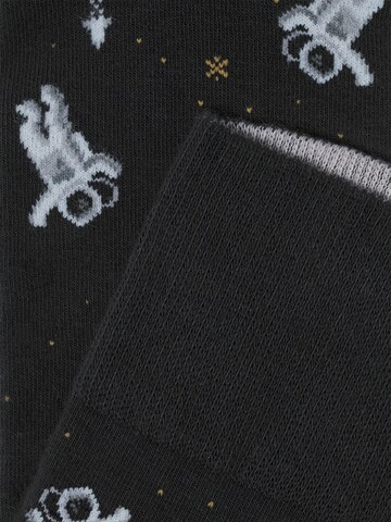 Von Jungfeld Socks 'Astronauten Icon' in Black