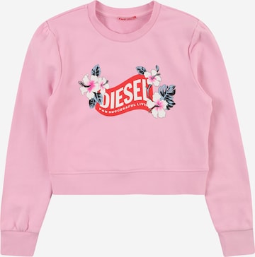 DIESEL - Sweatshirt 'SISCO' em rosa: frente