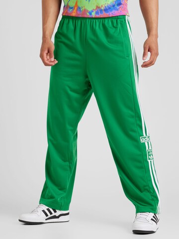 ADIDAS ORIGINALS Normalny krój Spodnie 'ADIBREAK' w kolorze zielony: przód