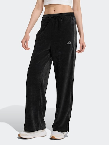ADIDAS SPORTSWEAR Wide Leg Sportsbukser 'TIRO' i sort: forside