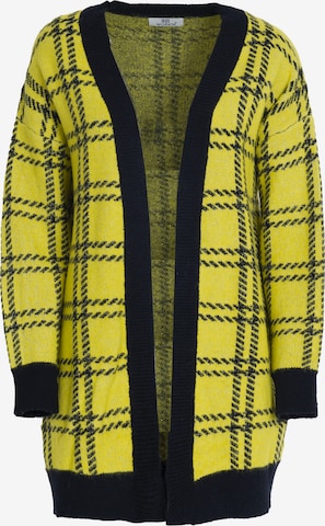 Influencer Neuletakki värissä keltainen: etupuoli