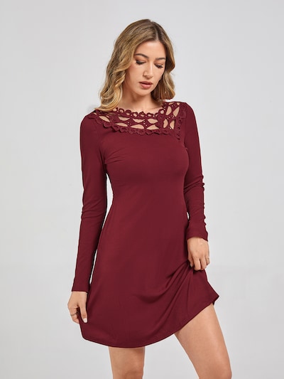 LapaPlus Kleid‌ in weinrot, Produktansicht