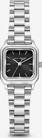 Montre à affichage analogique Violet Hamden en argent : devant
