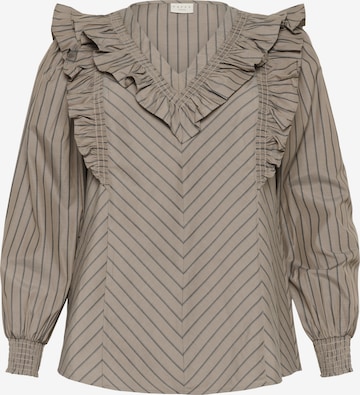 KAFFE CURVE Blouse 'Jerria' in Beige: front