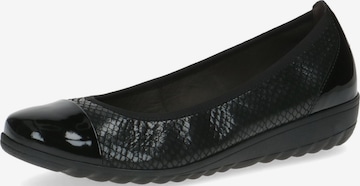 CAPRICE Ballet Flats in Black: front