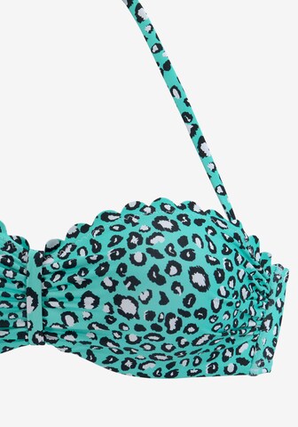 LASCANA Balconette Bikinitop in Blauw