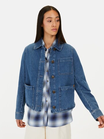 CAMEL ACTIVE Jeansjacke aus Baumwolle in Blau: Vorderseite