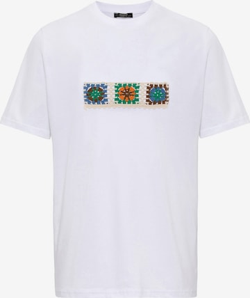 T-Shirt Antioch en blanc : devant