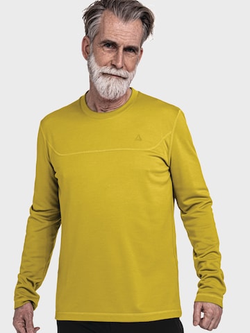 T-Shirt fonctionnel 'Circ Smue' Schöffel en jaune : devant