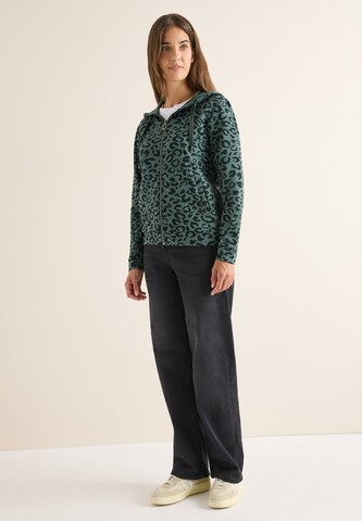 CECIL Zip-Up Hoodie in Green
