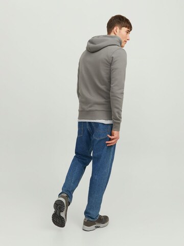 JACK & JONES Zip-Up Hoodie 'Star' in Grey