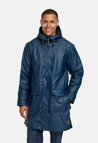 INDICODE JEANS Between-seasons coat 'Tommy' in Blue: front