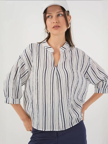 Camicia da donna di Bigdart in blu: frontale