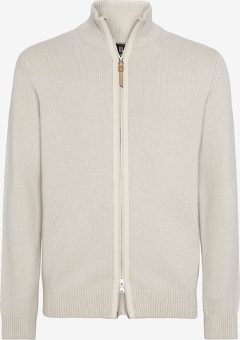 Boggi Milano Knit Cardigan in Beige: front