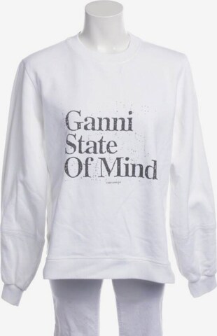 GANNI Sweatshirt & Zip-Up Hoodie in M in White: front