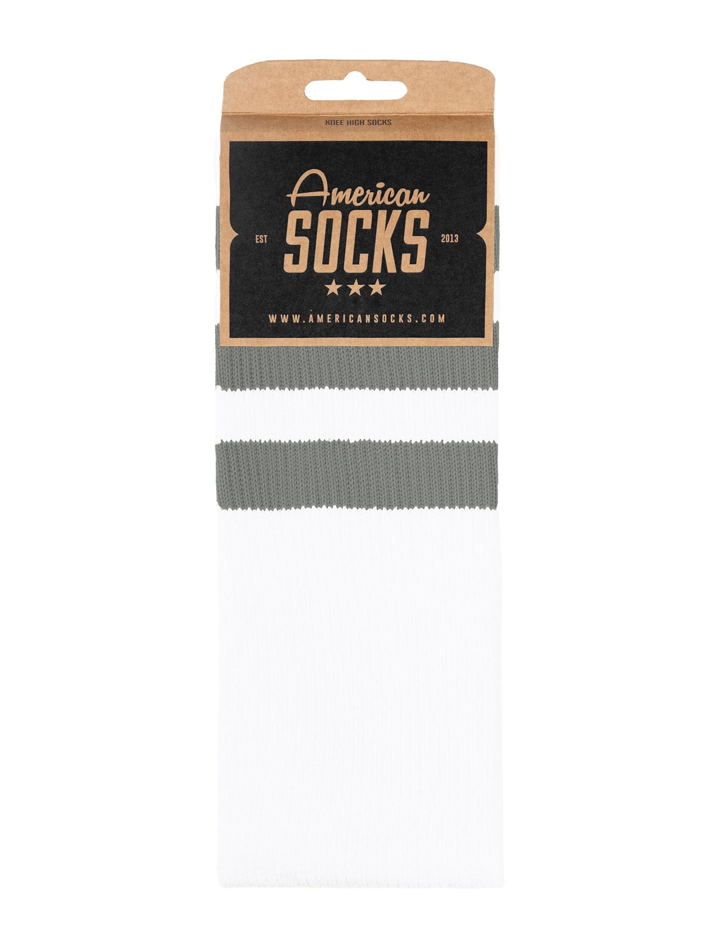 American Socks - Calcetines hasta la rodilla 'Falkor - Knee High' en blanco
