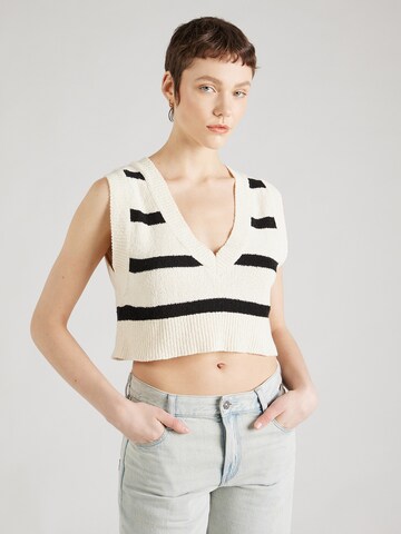 Free People - Jersey 'SANTA MONICA' en blanco: frente