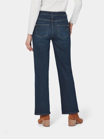 Goldner Loosefit Jeans in Blau