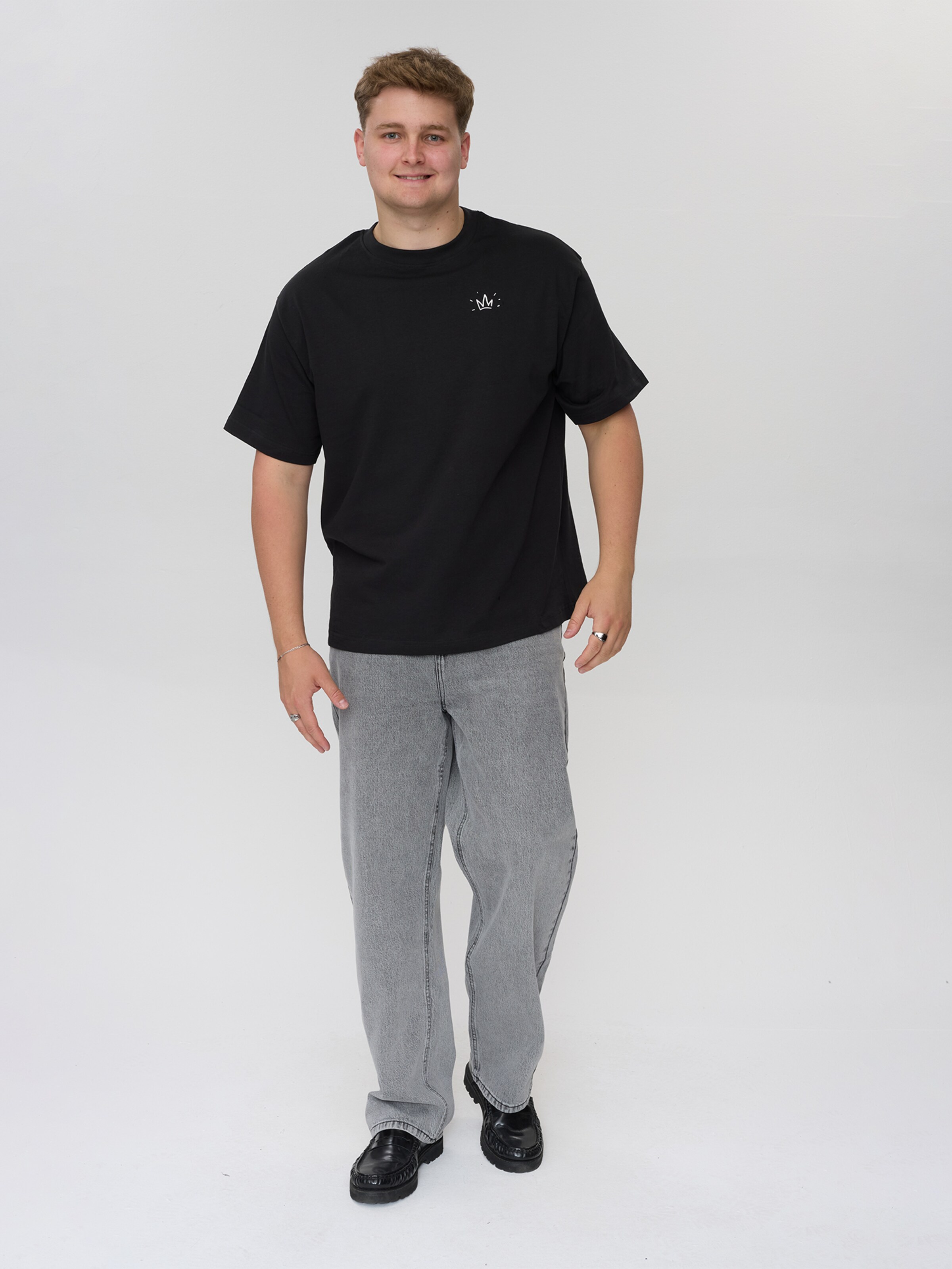 Dxnmxrk T-Shirt 'Gusbert' in Schwarz