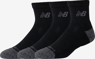 new balance Socken in dunkelgrau / schwarz, Produktansicht